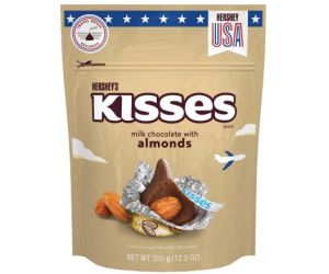 Hershey's Kisses Milk Chocolate Almond Pouch 355G